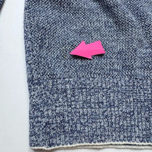 THEORY Scoop Neck Prosecco Pullover Sweater Blue Marble Size Small - Picture 7 of 7